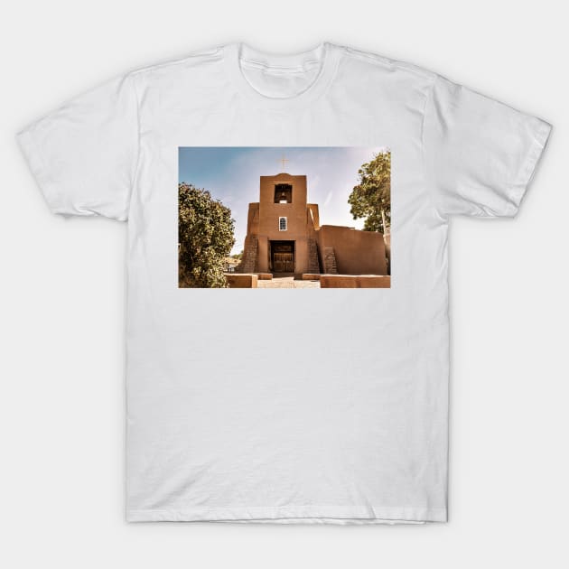 The San Miguel Mission in Santa Fe T-Shirt by Gestalt Imagery